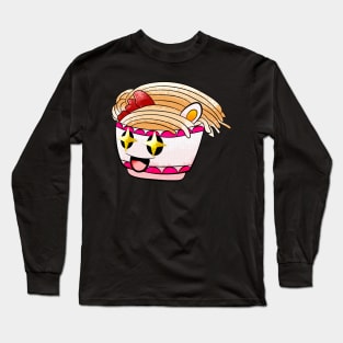 Ramen Bowl Noodles Kawaii Anime Japan Long Sleeve T-Shirt